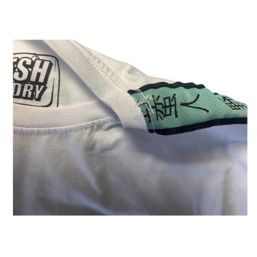 Fresh Laundry Japan T Shirt Mens Medium Short Sleeve White Graphic - Picture 11 of 11
